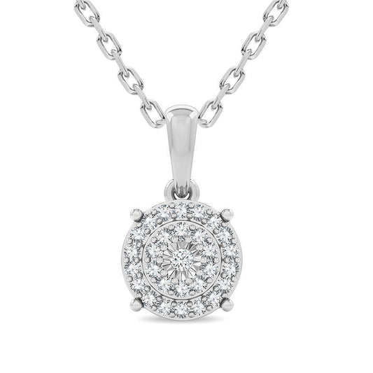 14K 0.20CT Diamond Pendant - Johnny Dang & Co