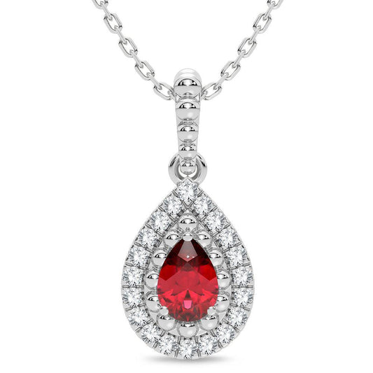 14K 0.10CT Diamond Pendant - Johnny Dang & Co