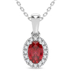 14K 0.05CT Diamond Pendant - Johnny Dang & Co