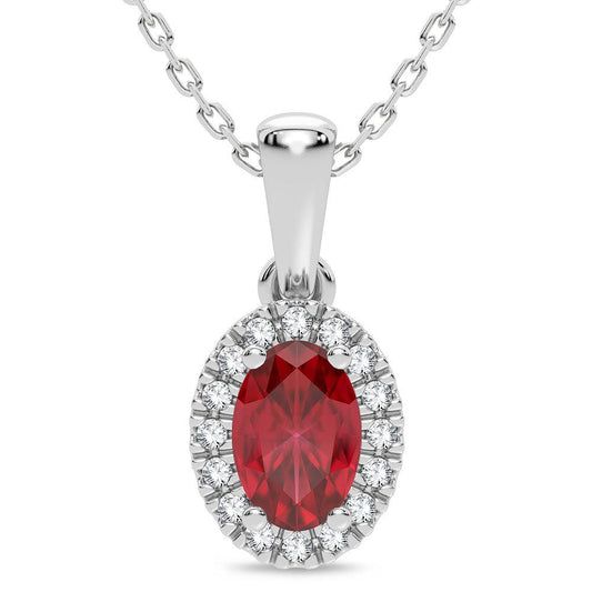14K 0.05CT Diamond Pendant - Johnny Dang & Co