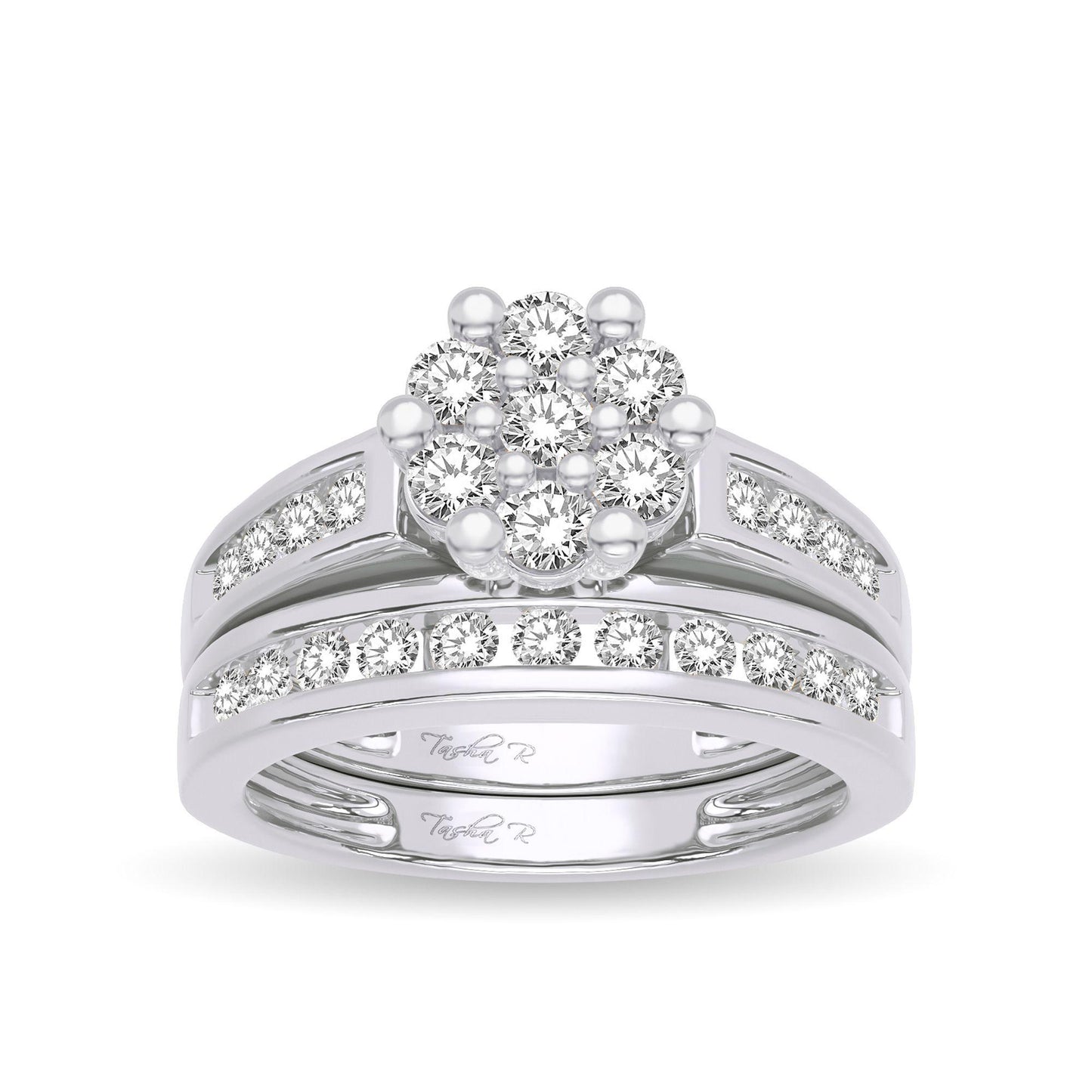 14K 1.00ct Diamond Bridal Ring - Johnny Dang & Co