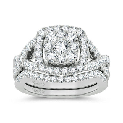 14K 1.50ct Diamond Bridal Ring - Johnny Dang & Co