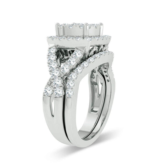 14K 1.50ct Diamond Bridal Ring - Johnny Dang & Co