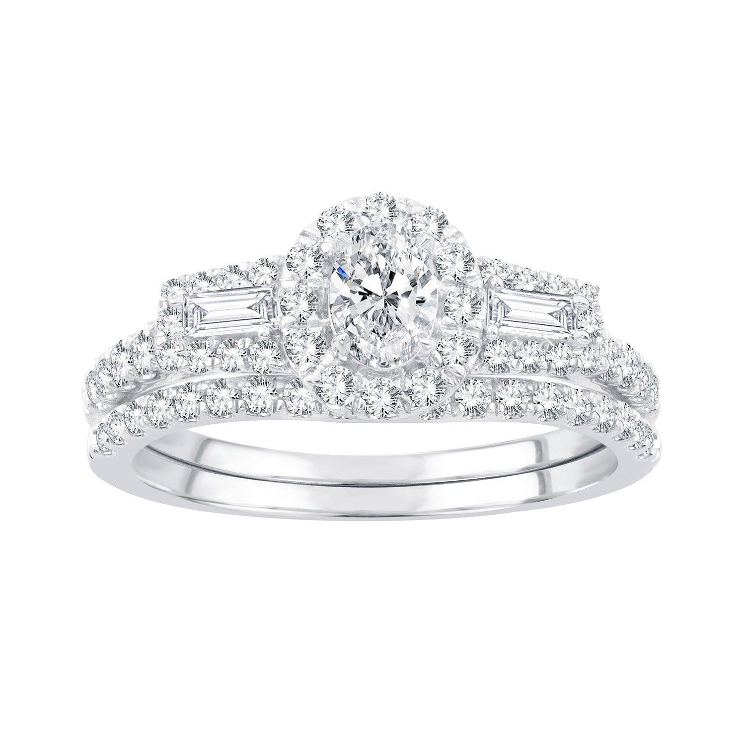 14K 1.00CT Diamond BRIDAL RING - Johnny Dang & Co
