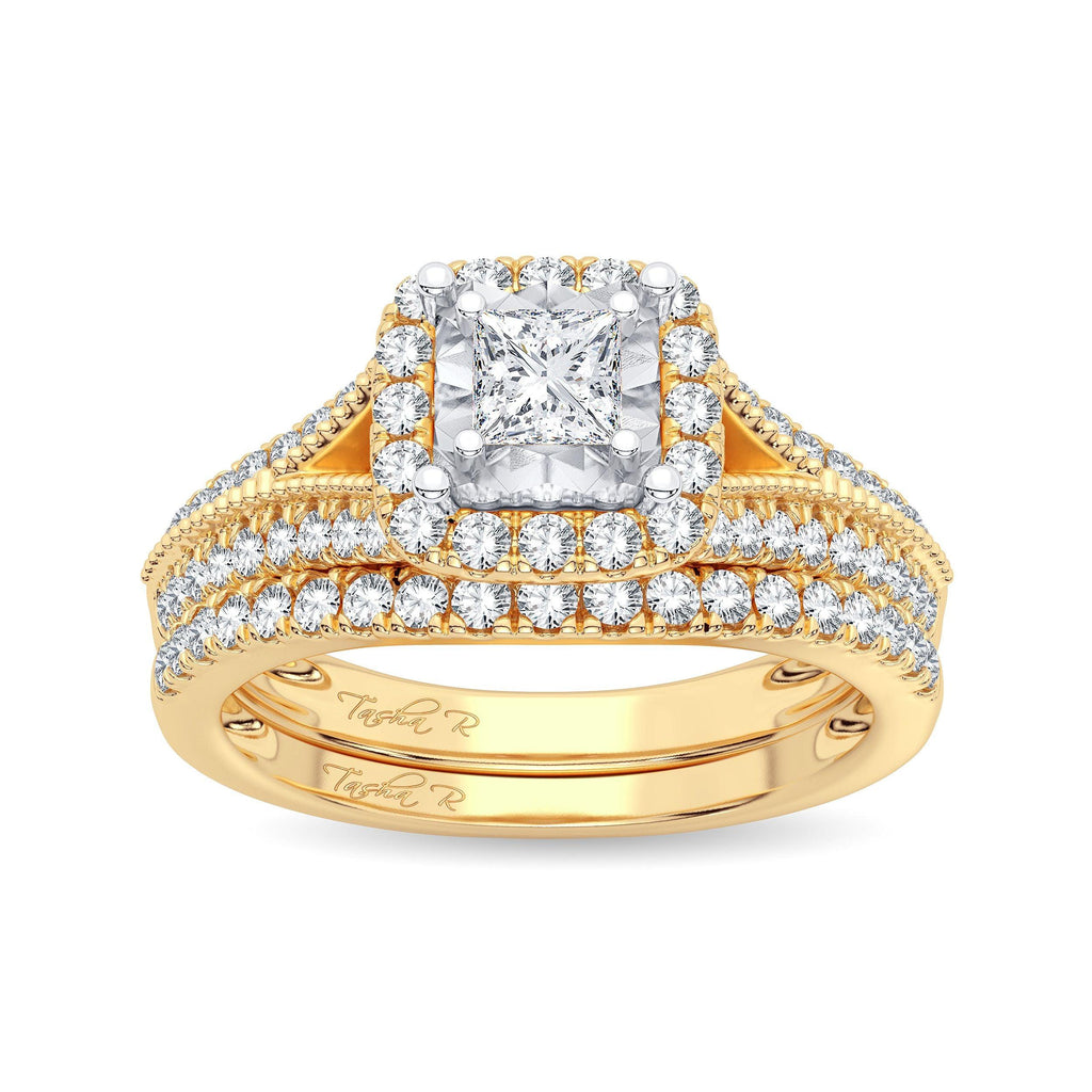 14K 0.75ct Diamond Bridal Ring - Johnny Dang & Co