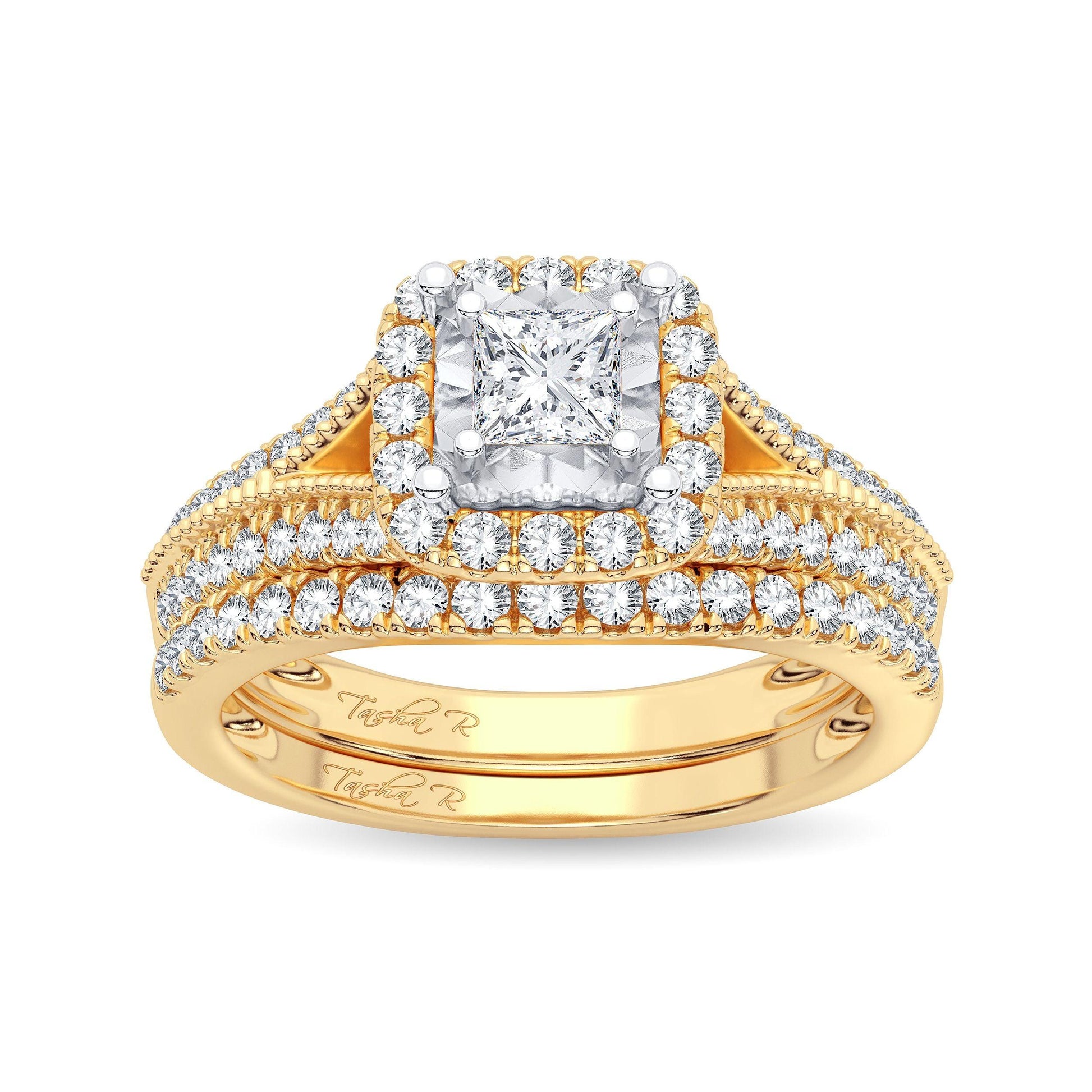 14K 0.75ct Diamond Bridal Ring - Johnny Dang & Co