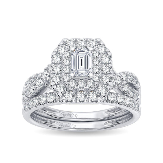 14K 1.00CT Diamond Bridal Ring - Johnny Dang & Co