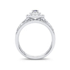 14K 1.00CT Diamond Bridal Ring - Johnny Dang & Co