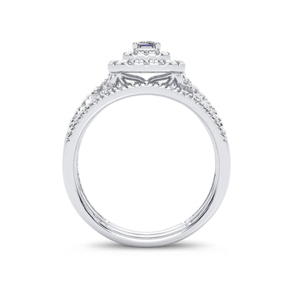 14K 1.00CT Diamond Bridal Ring - Johnny Dang & Co