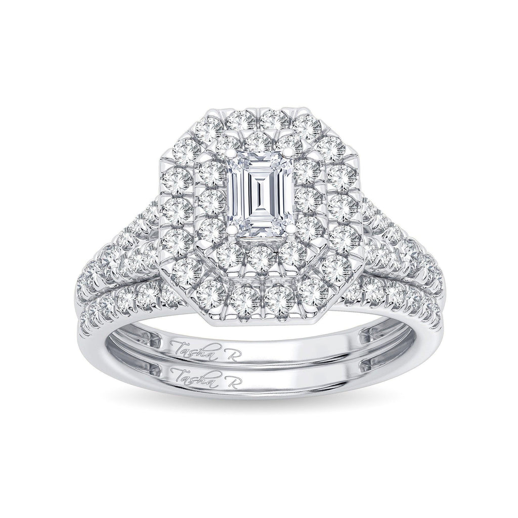 14K 1.00CT Diamond Bridal Ring - Johnny Dang & Co