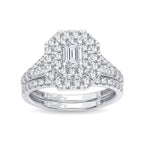 14K 1.00CT Diamond Bridal Ring - Johnny Dang & Co