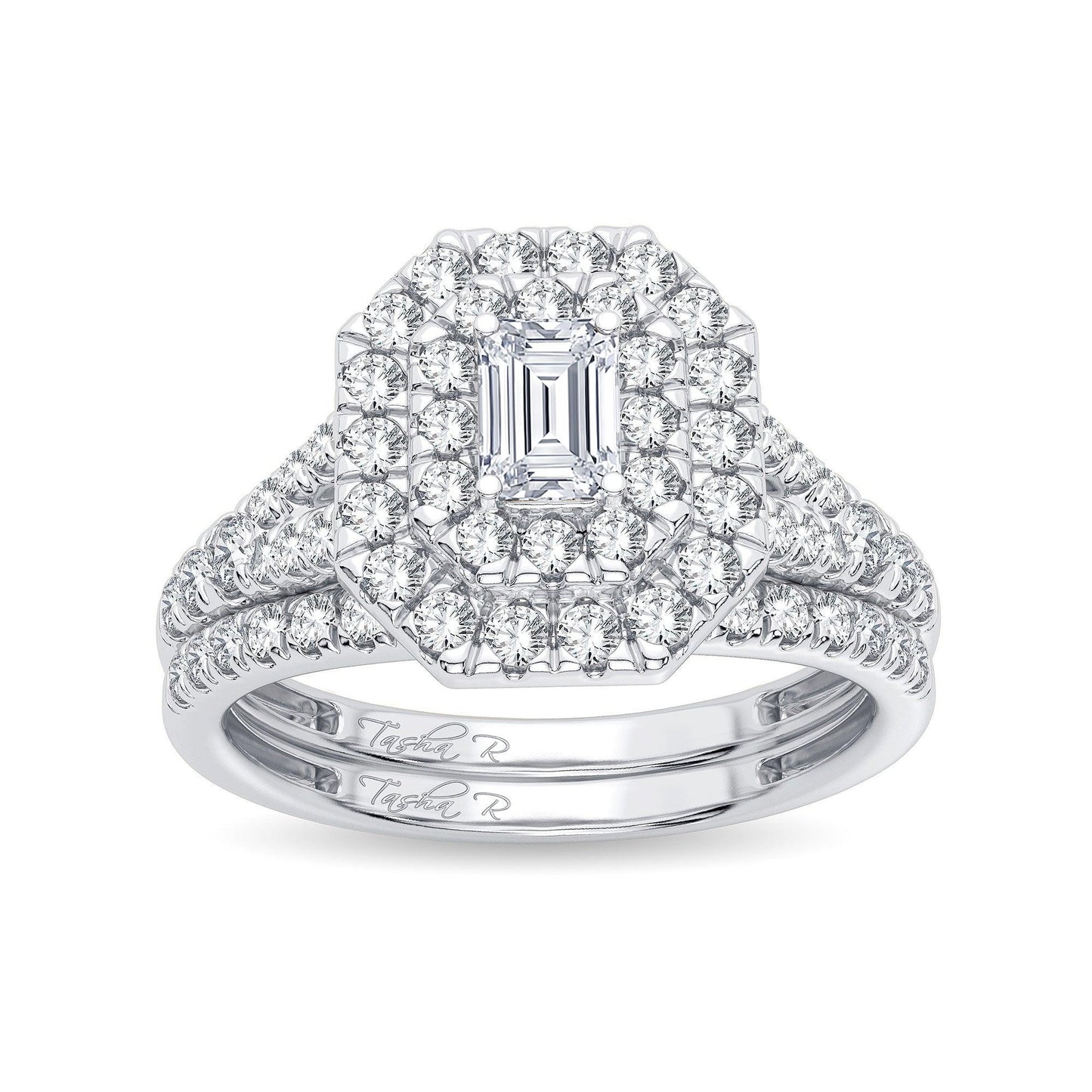 14K 1.00CT Diamond Bridal Ring - Johnny Dang & Co