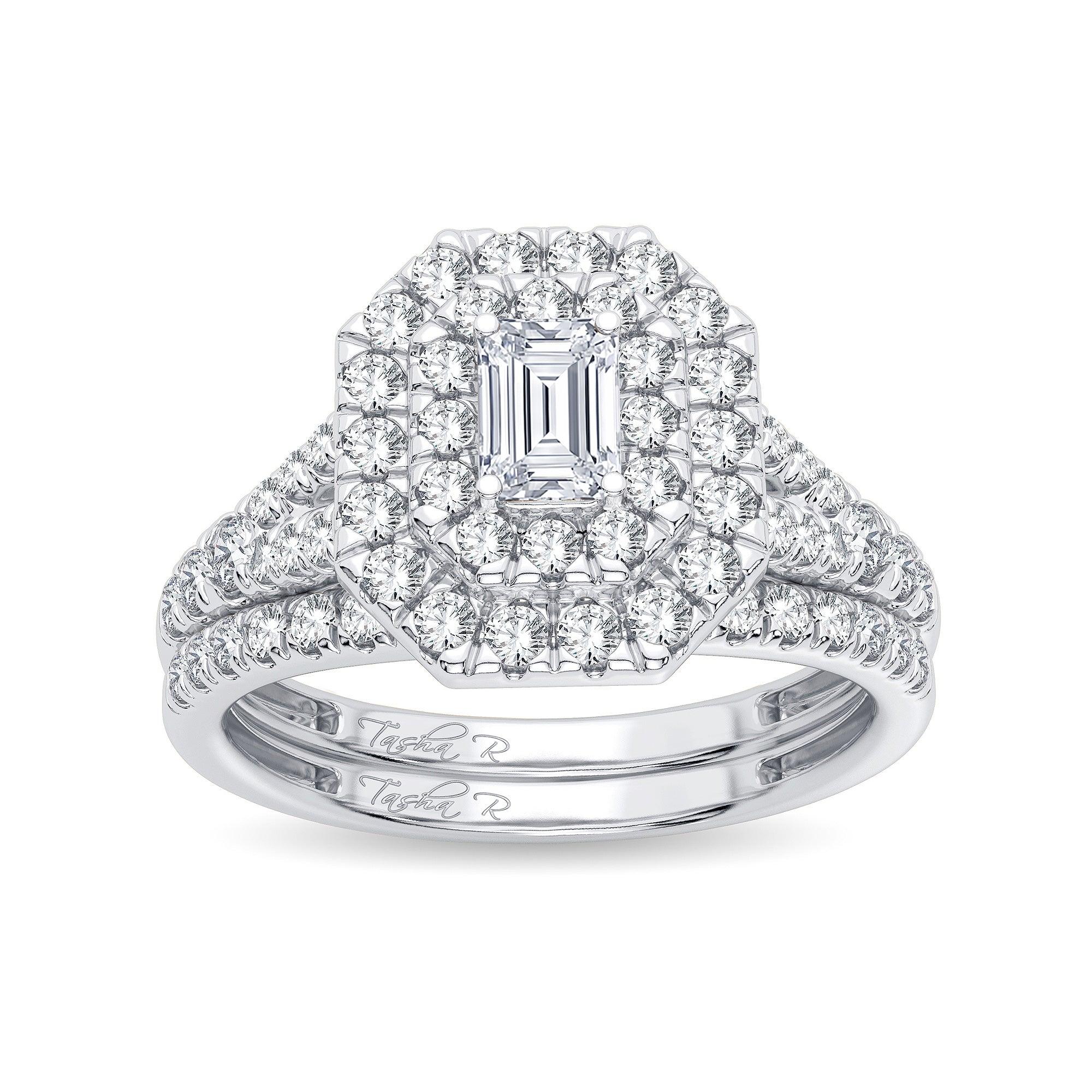 14K 1.00CT Diamond Bridal Ring - Johnny Dang & Co