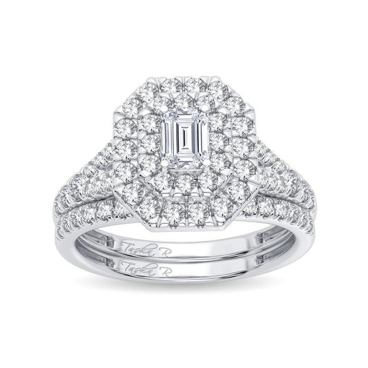 14K 1.00CT Diamond Bridal Ring - Johnny Dang & Co