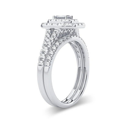 14K 1.00CT Diamond Bridal Ring - Johnny Dang & Co