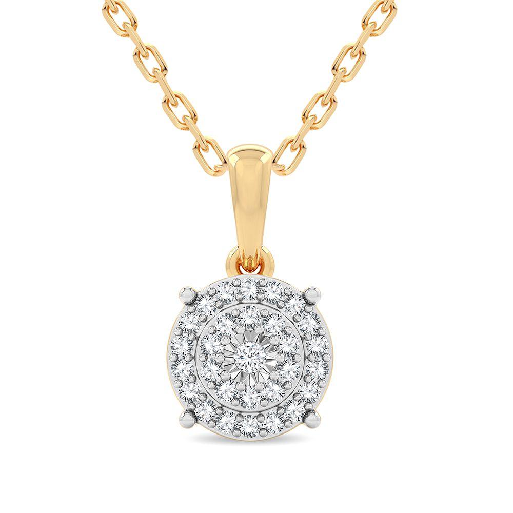 14K 0.20CT Diamond Pendant - Johnny Dang & Co