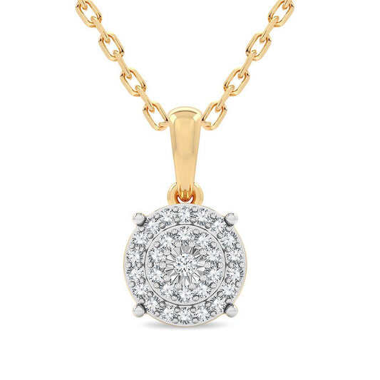 14K 0.20CT Diamond Pendant - Johnny Dang & Co