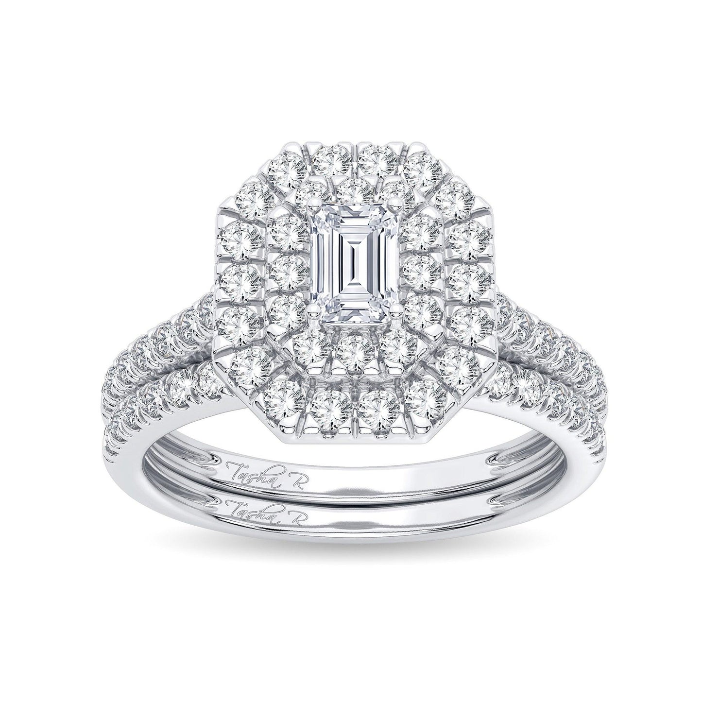 14K 1.00CT Diamond Bridal Ring - Johnny Dang & Co