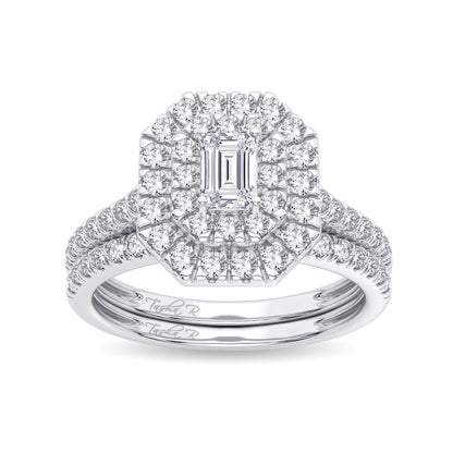 14K 1.00CT Diamond Bridal Ring - Johnny Dang & Co