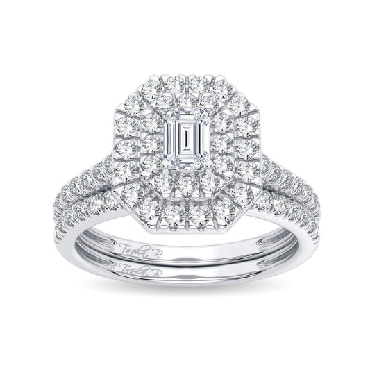 14K 1.00CT Diamond Bridal Ring - Johnny Dang & Co