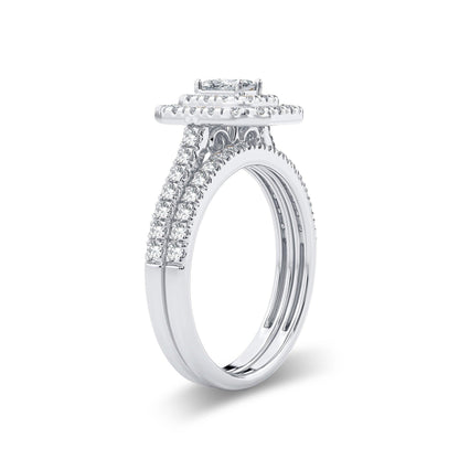 14K 1.00CT Diamond Bridal Ring - Johnny Dang & Co
