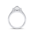 14K 1.00CT Diamond Bridal Ring - Johnny Dang & Co