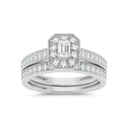 14K 0.68ct Diamond Bridal Ring - Johnny Dang & Co