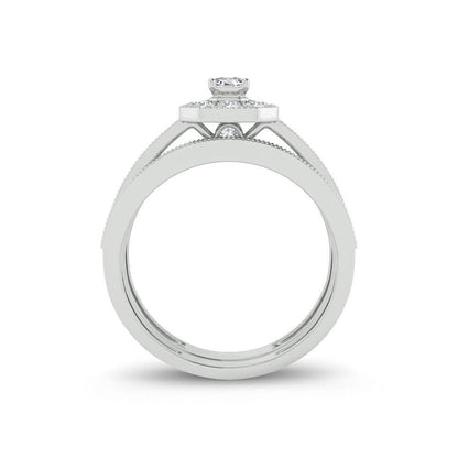 14K 0.68ct Diamond Bridal Ring - Johnny Dang & Co