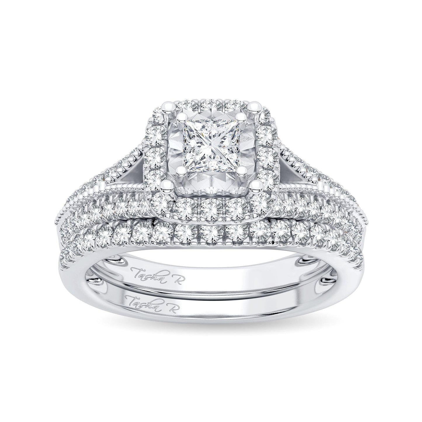 14K 0.75ct Diamond Bridal Ring - Johnny Dang & Co