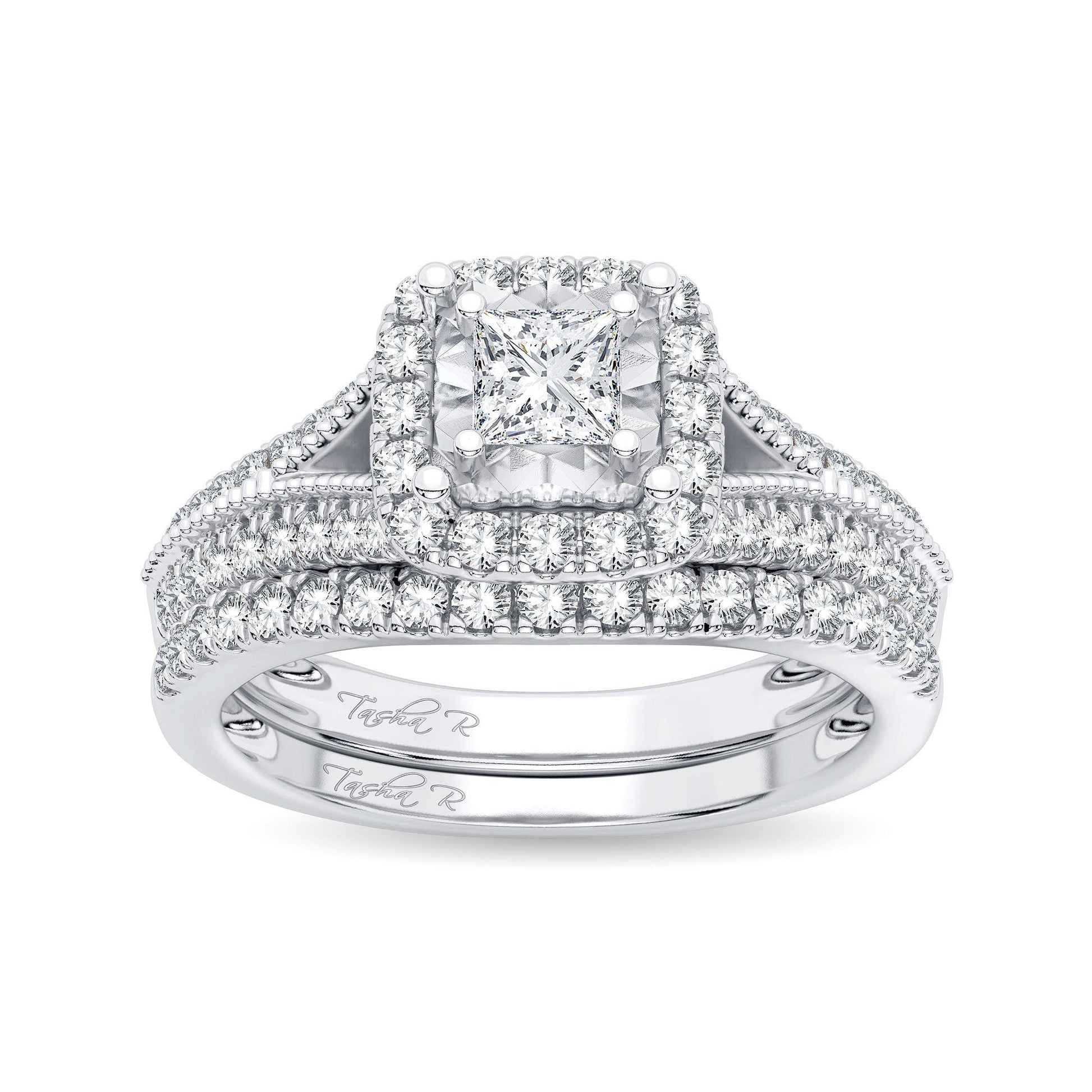 14K 0.75ct Diamond Bridal Ring - Johnny Dang & Co