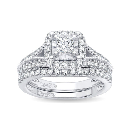 14K 0.75ct Diamond Bridal Ring - Johnny Dang & Co