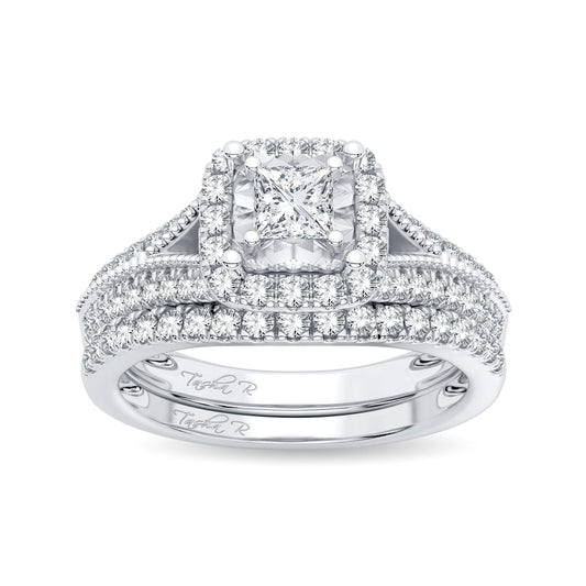 14K 0.75ct Diamond Bridal Ring - Johnny Dang & Co