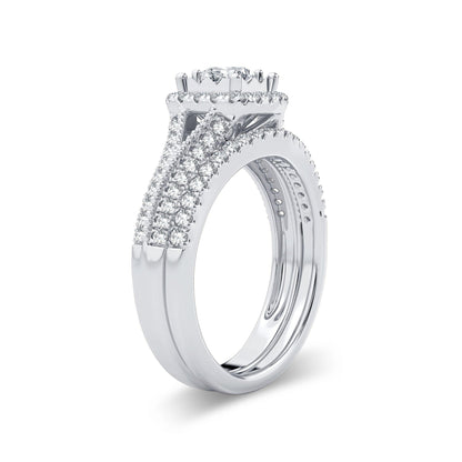 14K 0.75ct Diamond Bridal Ring - Johnny Dang & Co