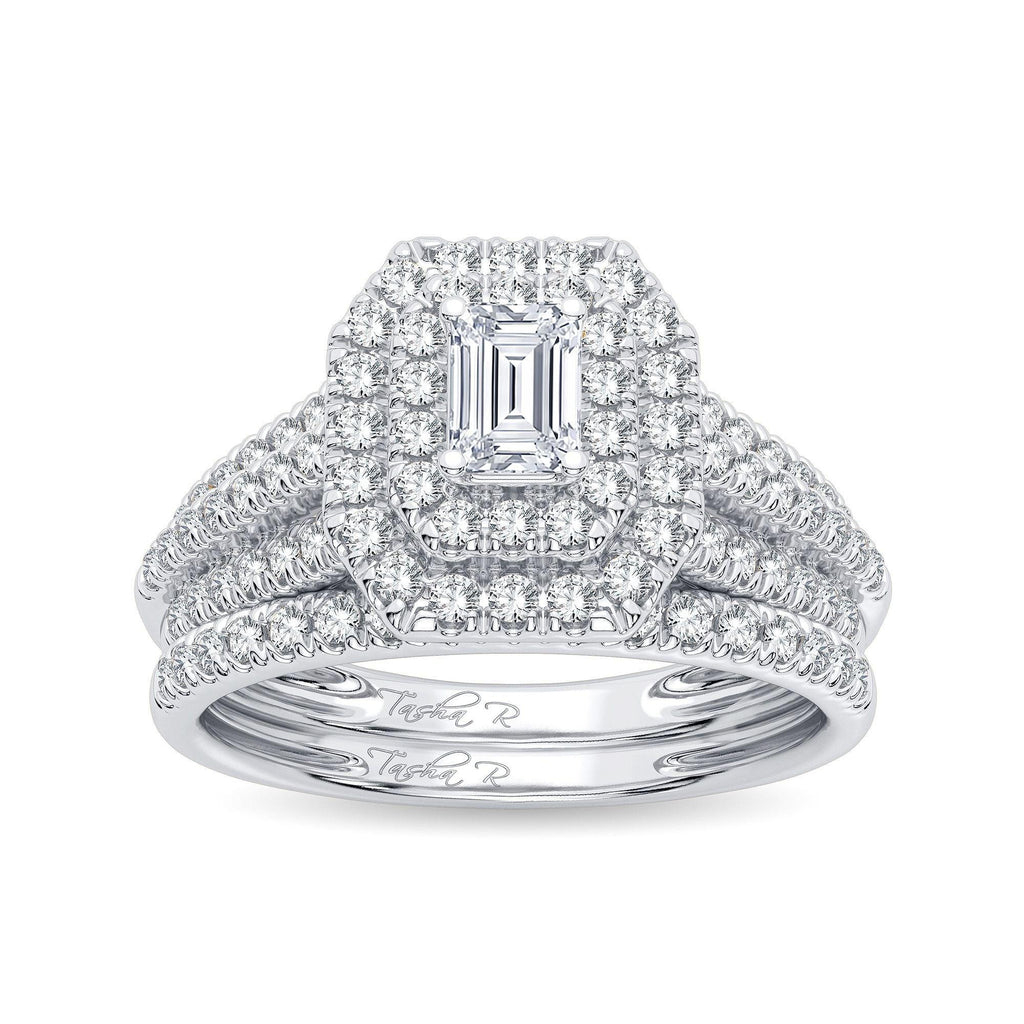 14K 1.00CT Diamond Bridal Ring - Johnny Dang & Co