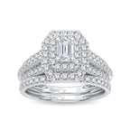 14K 1.00CT Diamond Bridal Ring - Johnny Dang & Co