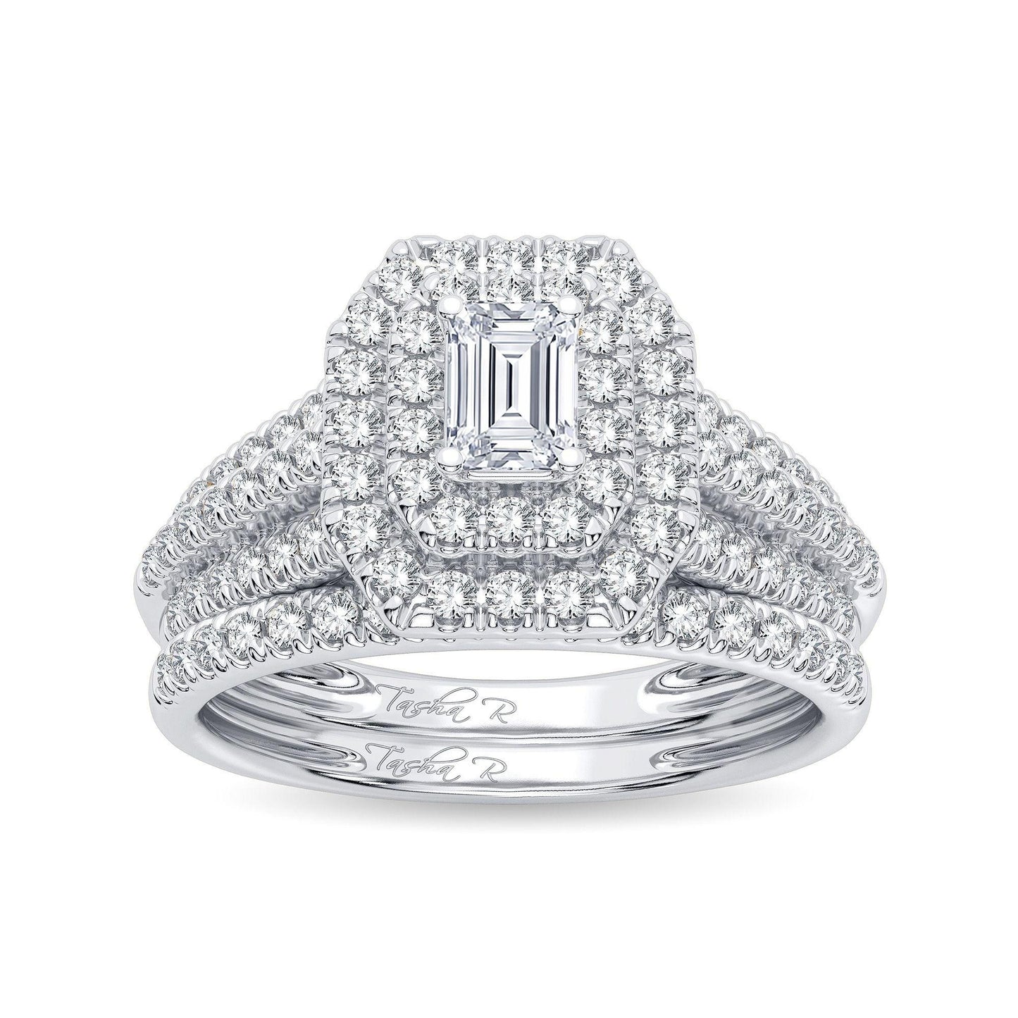 14K 1.00CT Diamond Bridal Ring - Johnny Dang & Co