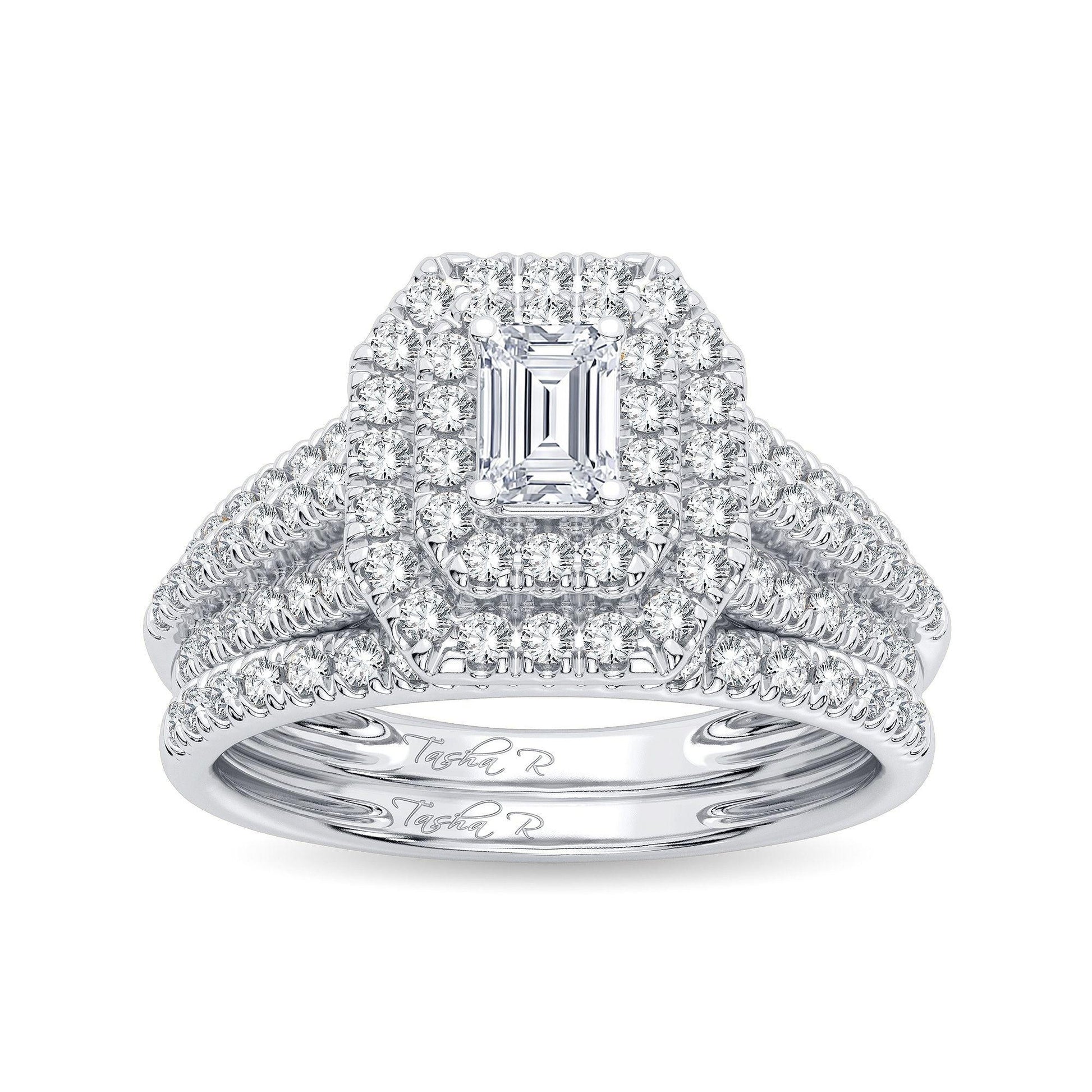 14K 1.00CT Diamond Bridal Ring - Johnny Dang & Co