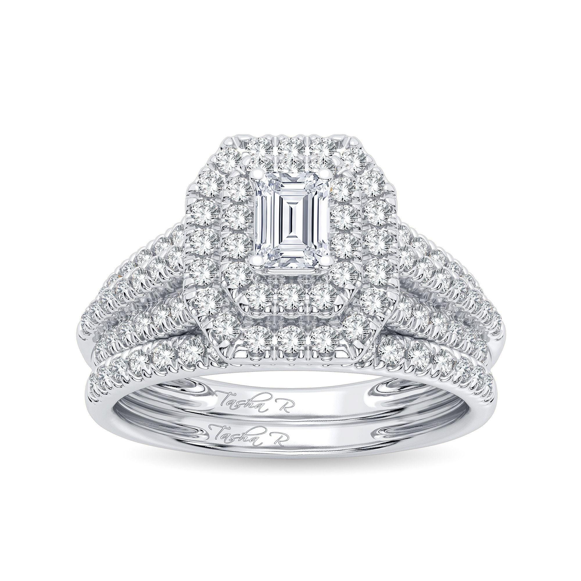 14K 1.00CT Diamond Bridal Ring - Johnny Dang & Co