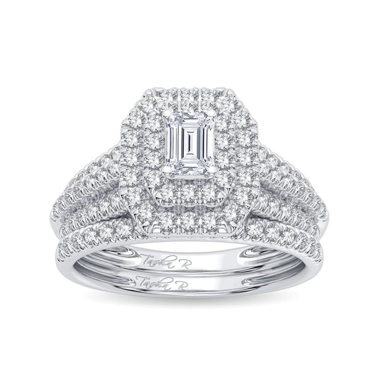 14K 1.00CT Diamond Bridal Ring - Johnny Dang & Co