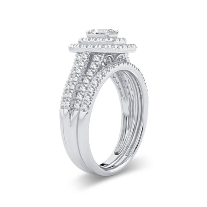 14K 1.00CT Diamond Bridal Ring - Johnny Dang & Co