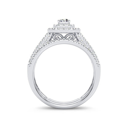 14K 1.00CT Diamond Bridal Ring - Johnny Dang & Co