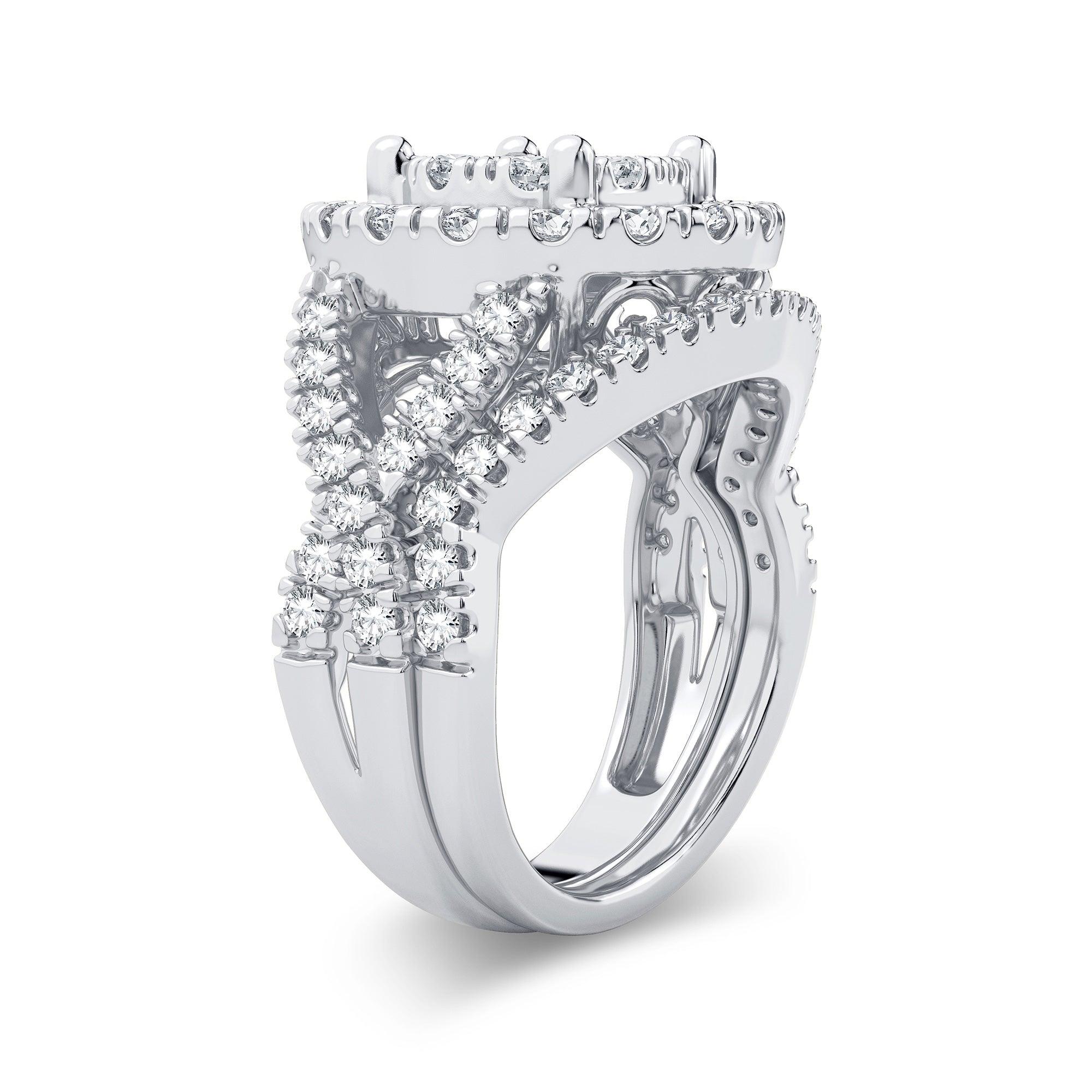 14K 2.00CT Diamond Bridal Ring - Johnny Dang & Co
