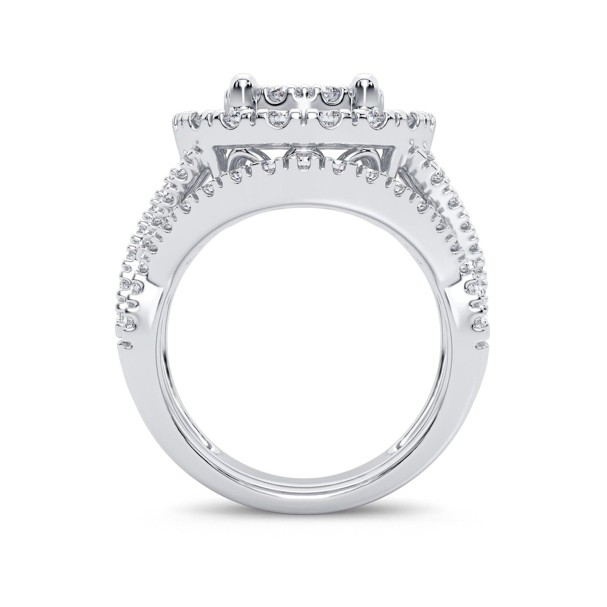 14K 2.00CT Diamond Bridal Ring - Johnny Dang & Co