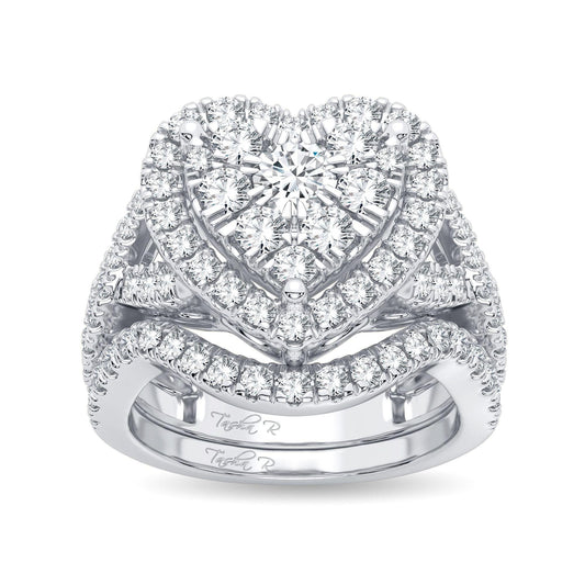 14K 2.00CT Diamond Bridal Ring - Johnny Dang & Co