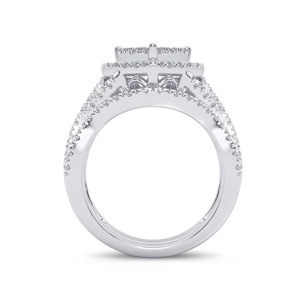 14K 1.50CT Diamond Bridal Ring - Johnny Dang & Co