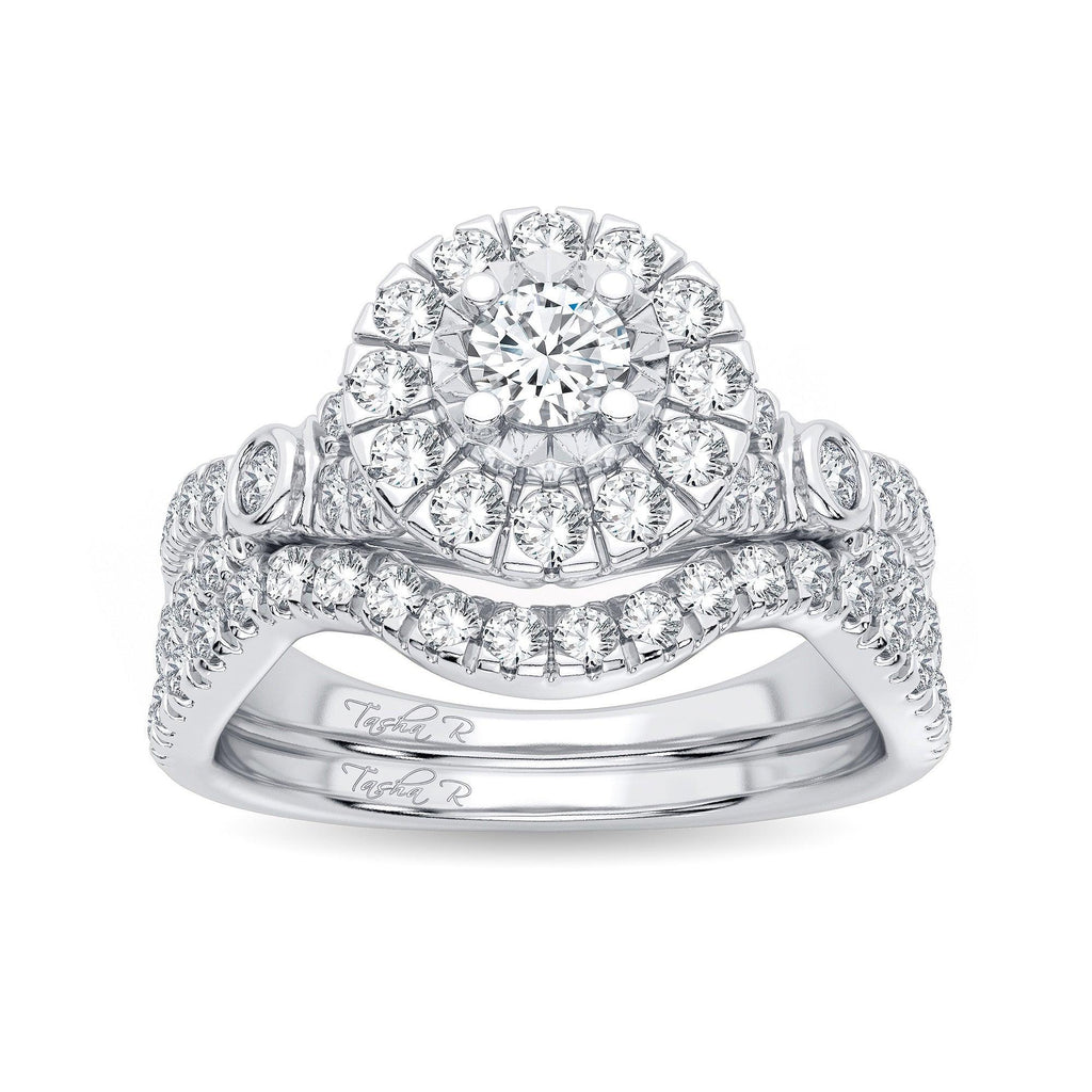 14K 1.00CT Diamond Bridal Ring - Johnny Dang & Co