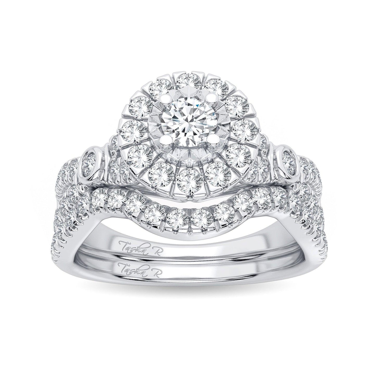14K 1.00CT Diamond Bridal Ring - Johnny Dang & Co
