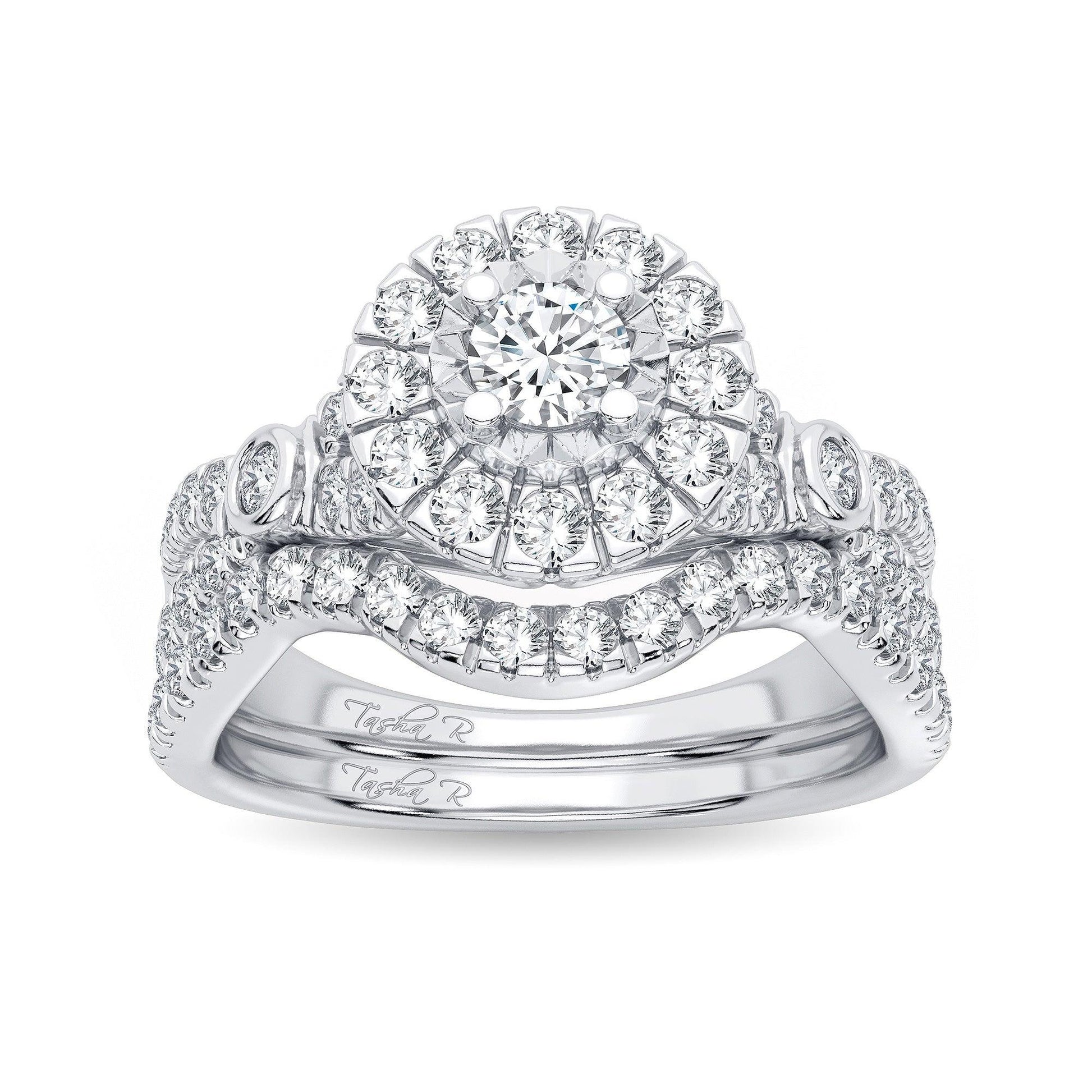 14K 1.00CT Diamond Bridal Ring - Johnny Dang & Co