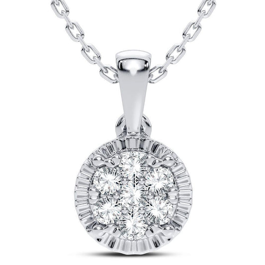 14K 0.14CT DIAMOND PENDANT - Johnny Dang & Co