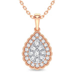 14K 0.33CT Diamond Pendant - Johnny Dang & Co